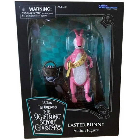 Tim Burton’s The Nightmare Before Christmas The Easter Bunny Action Figure NEW - Picture 1 of 11